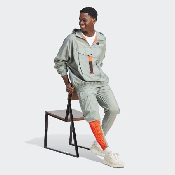 All white sale adidas windbreaker