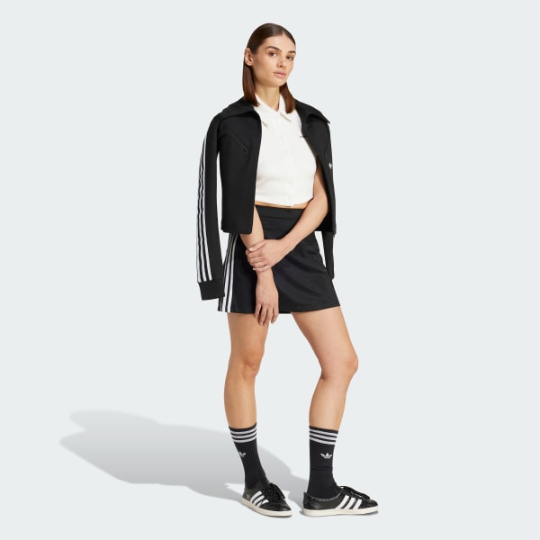 White Striped Towel Button-Up Tee