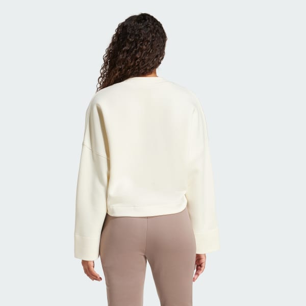 Deep V-Neck Sweatshirt