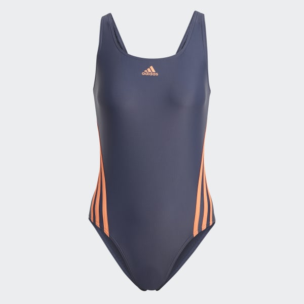 Blue adidas 3-Stripes Swimsuit