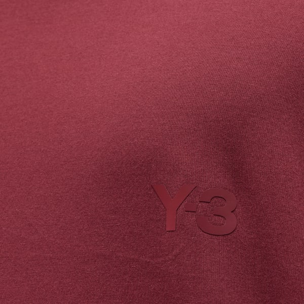 Burgundy Y-3 Relaxed Short Sleeve Tee