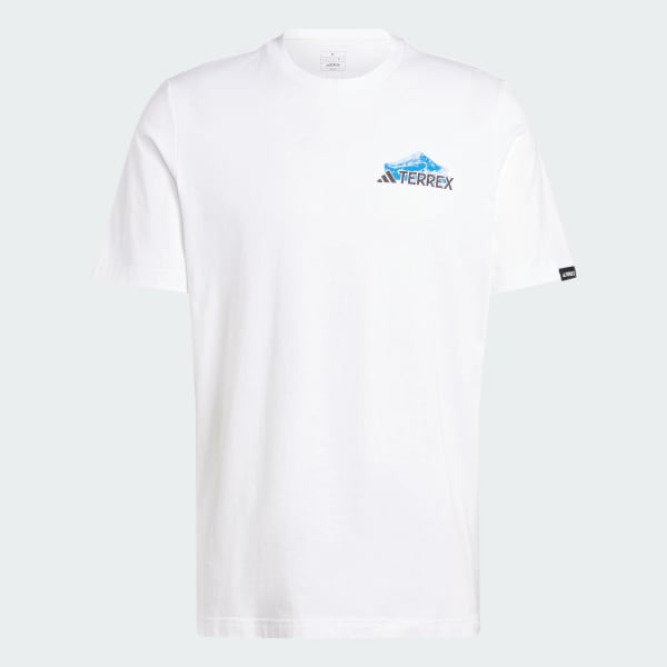 Branco Camiseta Estampada Terrex Exploration