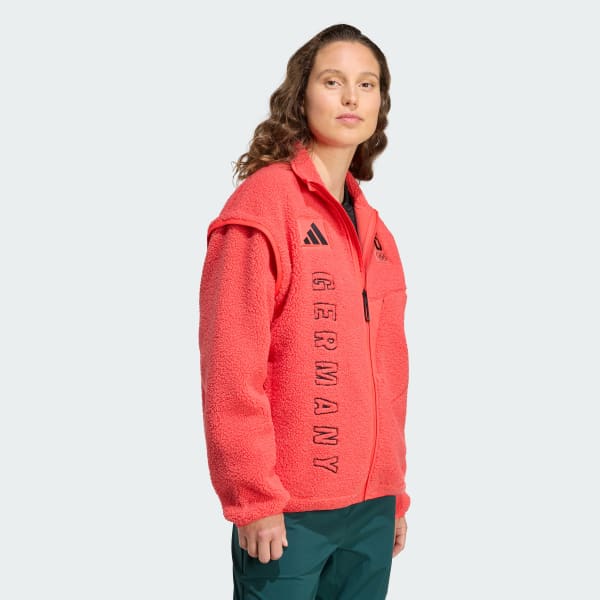 Rot Team D Xploric High Pile Fleecejacke