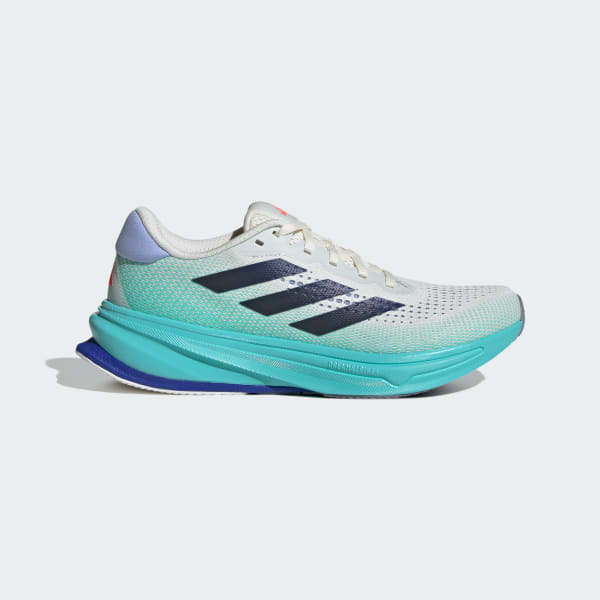 Adidas Men s Supernova Rise Running Shoes Off White Lucid Blue Flash Aqua 9.5