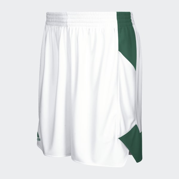 white adidas basketball shorts