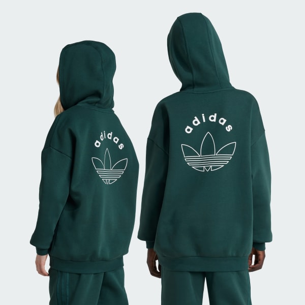 Green Graphic Hoodie Kids