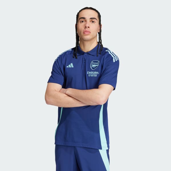 adidas Arsenal Tiro 24 Cotton Polo Shirt Blue adidas Malaysia