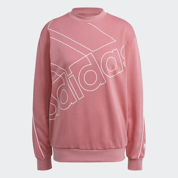adidas Giant Logo Sweatshirt (Gender Neutral) - Pink | adidas Thailand