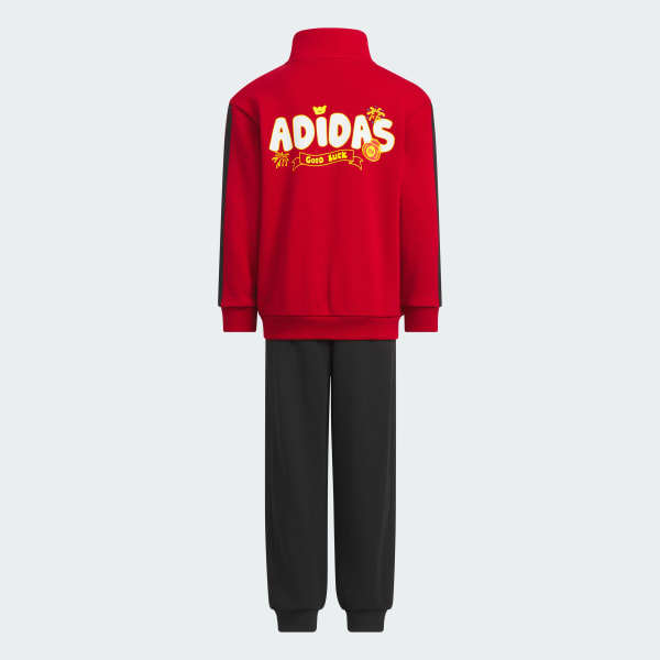Red SPORTSWEAR Little Kids Knitted Tracksuit