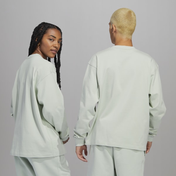 Green Pharrell Williams Basics Long Sleeve Tee (Gender Neutral) C4974