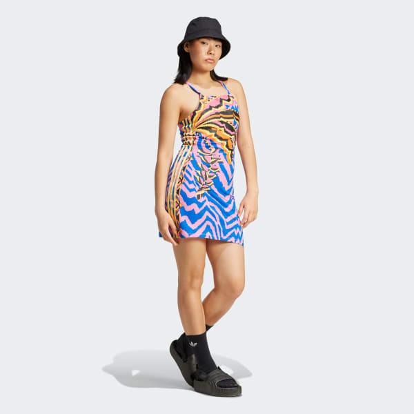 adidas X FARM Rio 3 Stripes Mini Dress
