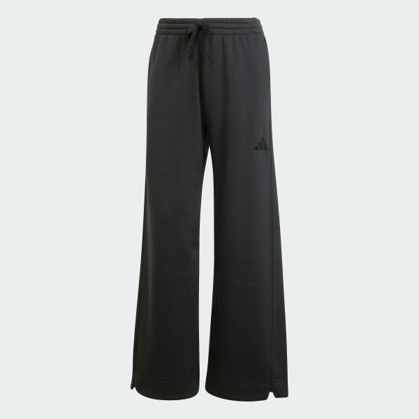 Black ALL SZN Fleece Loose Wide-Leg Pants