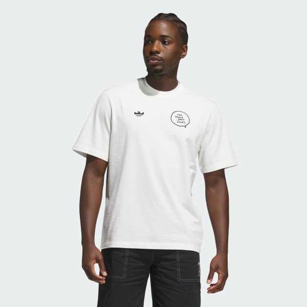 ホワイト スケートボーディング x マーク・ゴンザレス スケートスポットTシャツ