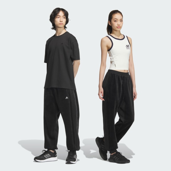 アディダス Luxflow ルーズフィット ベロアトップ - ブラウン