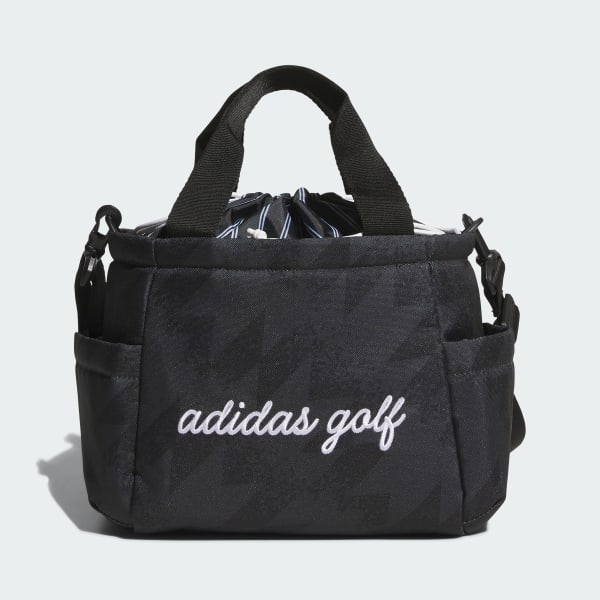 ブラック ユニセックス クーラーポケット付き グラフィック カートバッグ