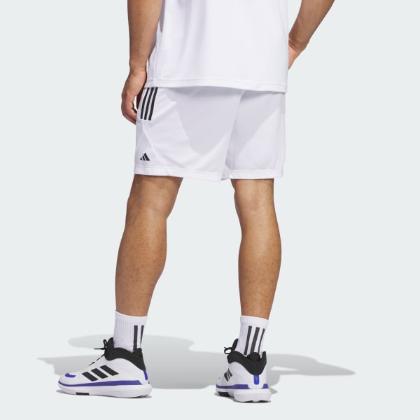 Bianco Short da basket Legends 3-Stripes