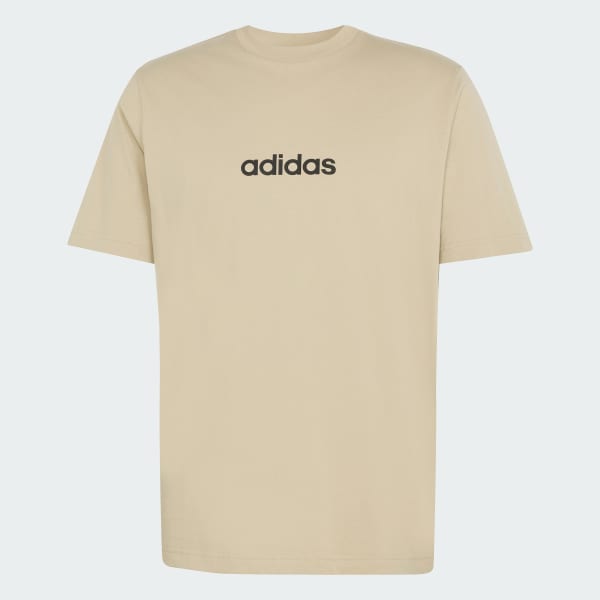 Brown Essentials Linear Single Jersey Tee