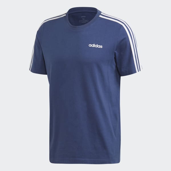 Adidas herren t-shirt essentials 3-stripes crew outlet