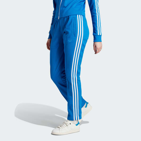 Pants Deportivos Adidas Azules/Negros Mujer 3 Franjas