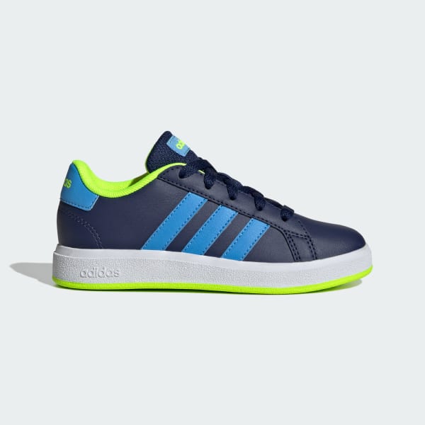 Bleu Chaussure Grand Court Lifestyle Tennis Lace-Up
