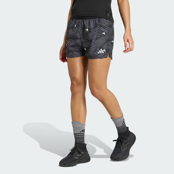 Black Adi365 Running Essentials Brand Love Shorts