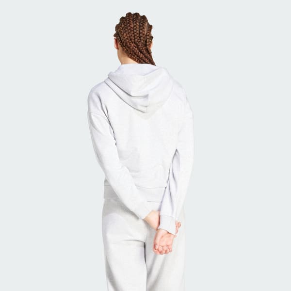 Essentials 3-Stripes Full-Zip Fleece Hoodie