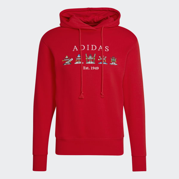Red christmas hoodie new arrivals