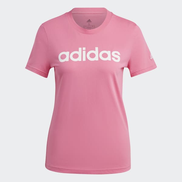 Pink Essentials Slim Logo Tee