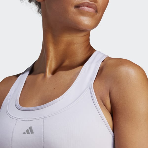 adidas Medium-Support Running Pocket Bra - Purple