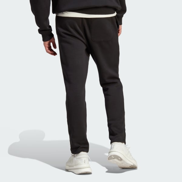 Black ALL SZN 플리스 테이퍼드 팬츠