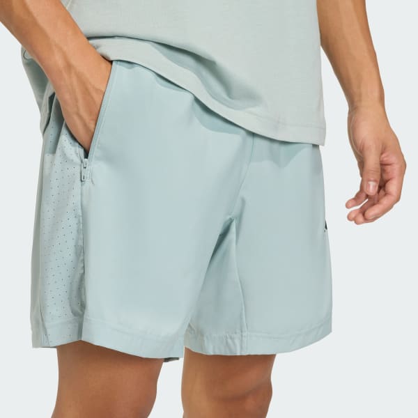 adidas WORKOUT ESSENTIALS BASE WOVEN SHORT - Green | Free Shipping