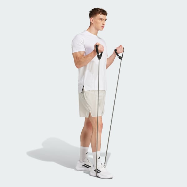 Beige Designed for Training HIIT Workout HEAT.RDY Shorts