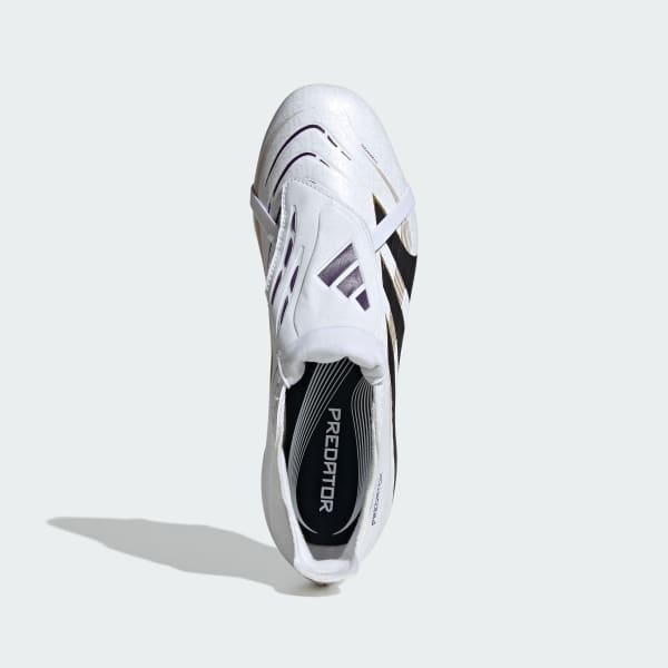 White Predator League Fold-Over Tongue Firm/Multi-Ground Boots