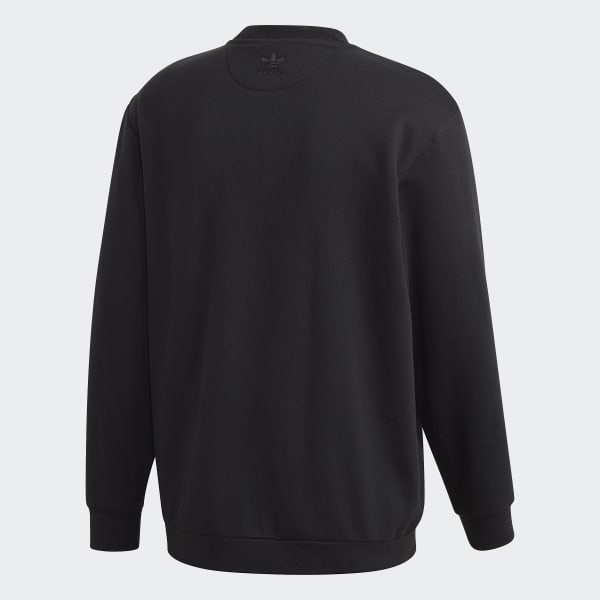 adidas 3D Trefoil Graphic Crewneck Sweatshirt Black adidas New Zealand