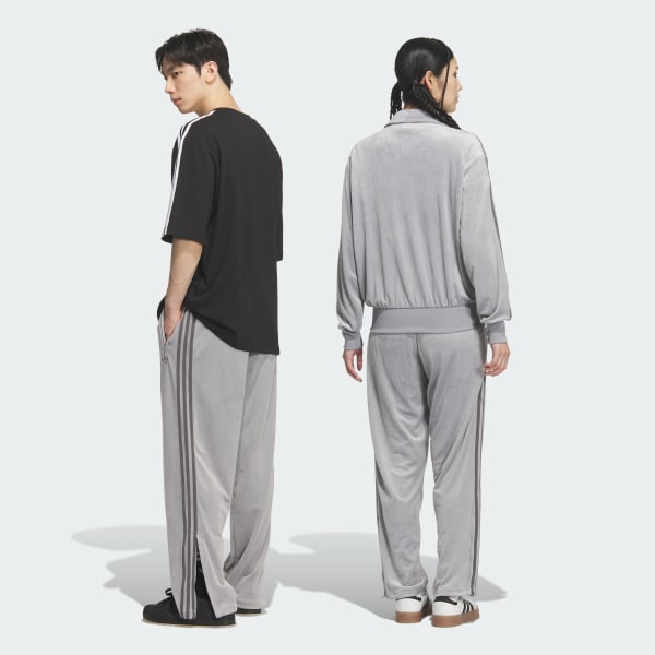 Grey FB TP 벨루어 트랙 팬츠