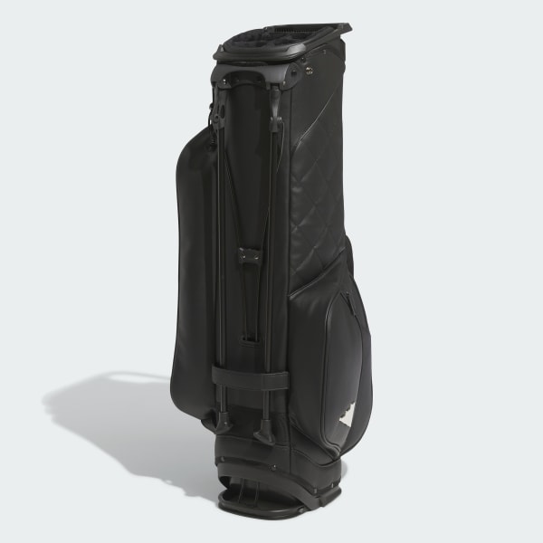 Black 레더 스탠드 캐디 백