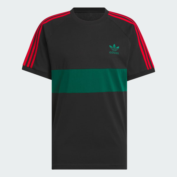 adidas 3-Stripes Panel Tee - Black | adidas Singapore