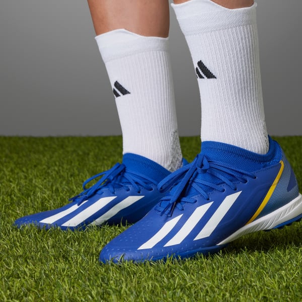 adidas X Crazyfast.3 Brazil Turf Soccer Shoes - Blue, Unisex Soccer
