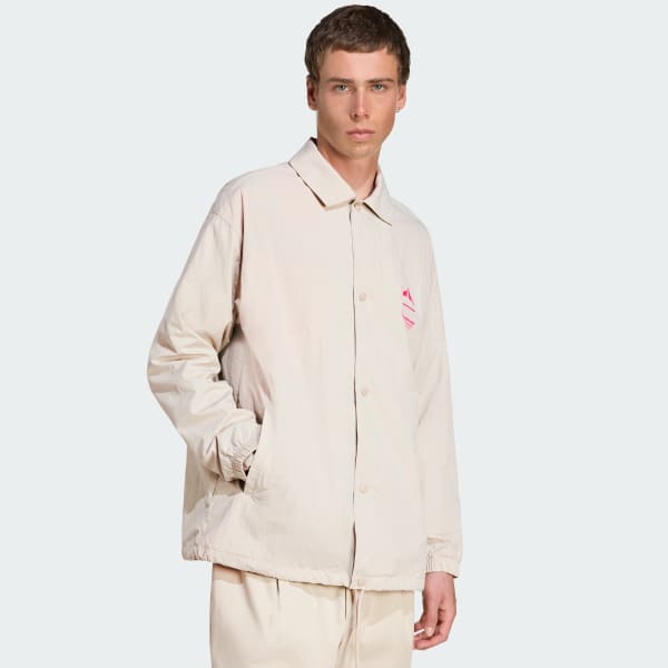 Beige Chamarra Coach de verano de Mercedes AMG Petronas Formula 1 Team