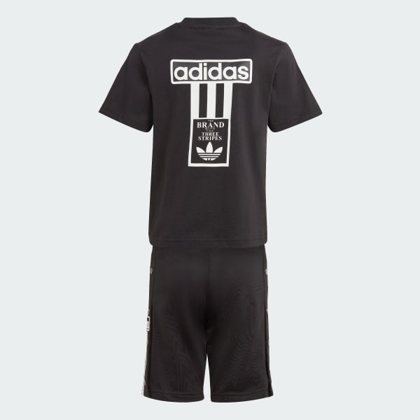adidas Adibreak Set aus T Shirt und Shorts Schwarz adidas Deutschland