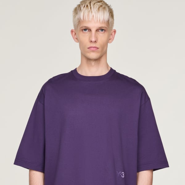大人気！Y-3 クレープジャージー ポケット Tシャツ コットン adidas Y-3 Boxy Short Sleeve Tee - Purple | Free Shipping