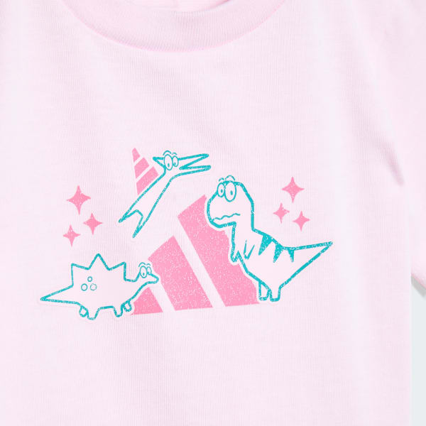 Rosa Camiseta Adiraptor Graphic Kids