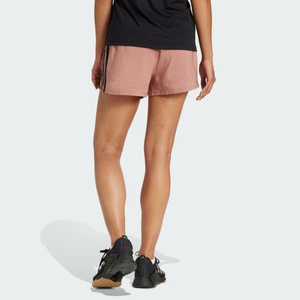 Pink Pacer Training 3-Stripes Woven High-Rise Shorts