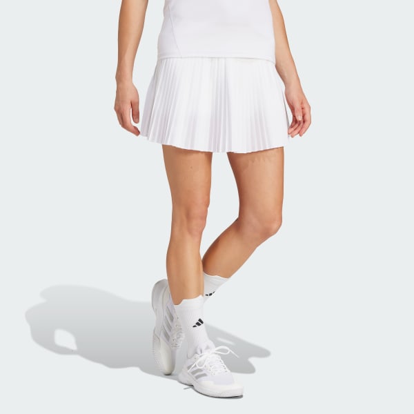 Blanco Falda Club Pleated