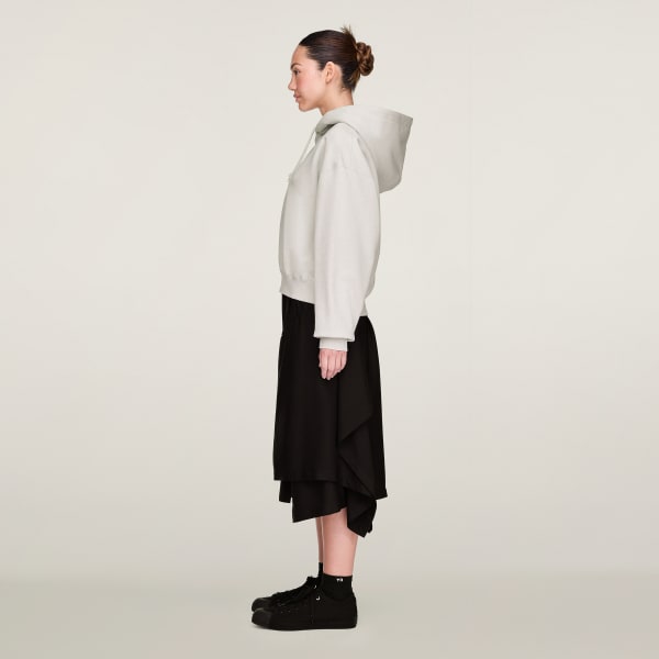 Bialy Bluza Y-3 Brushed Terry Boxy Hoodie