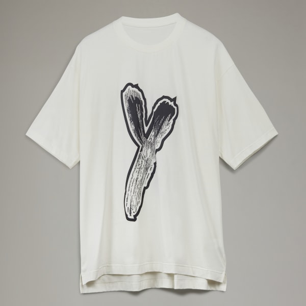 Bialy Y-3 Graphic Logo Short Sleeve Tee