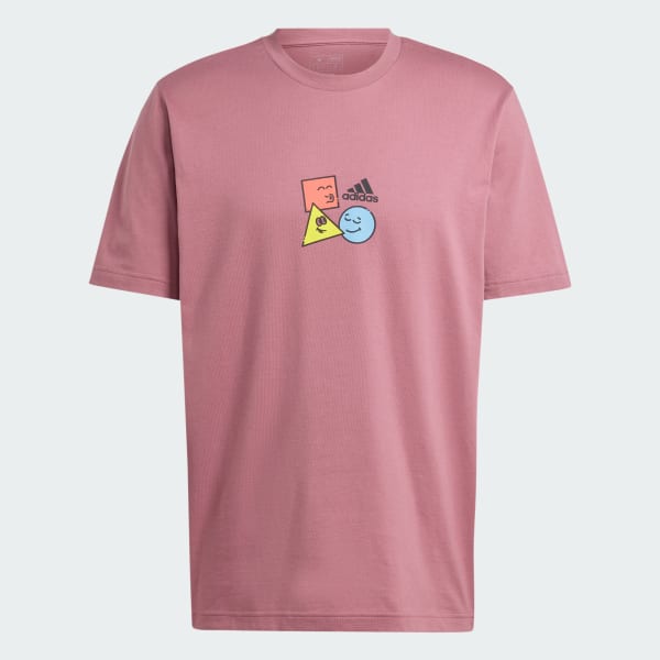 Pink Positivity Shapes Graphic Tee