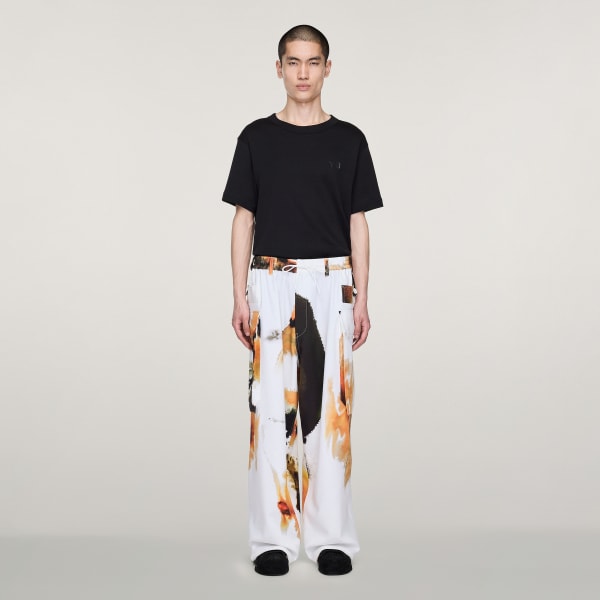 สีขาว กางเกงคาร์โกขายาวพิมพ์ลายทั้งตัว Y-3 SPORT UNIFORM