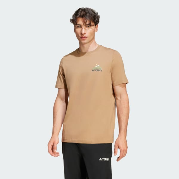 Brown TERREX CAMPING GRAPHIC T-SHIRT