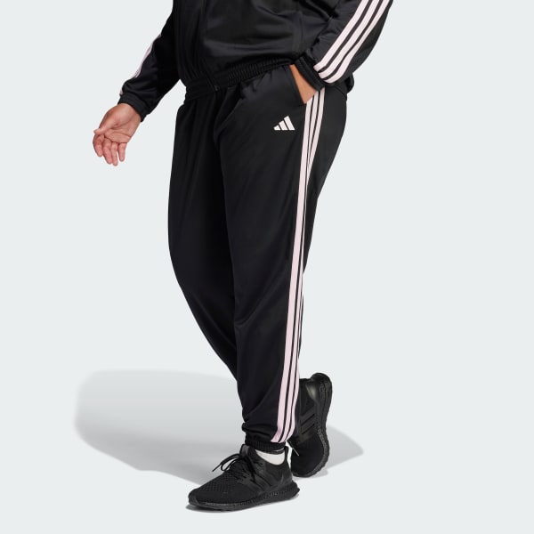 cierna Tricot 3-Stripes Track Tracksuit Bottoms (Plus Size)